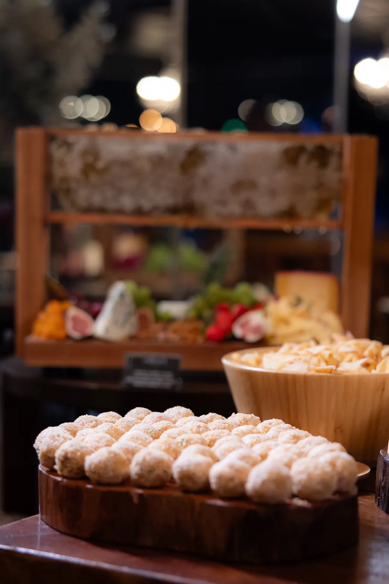 Mesa de pães e bolos
