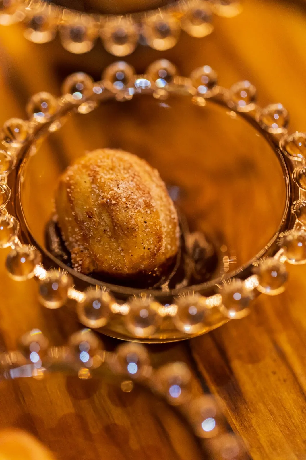 Mini churros recheado com doce de leite