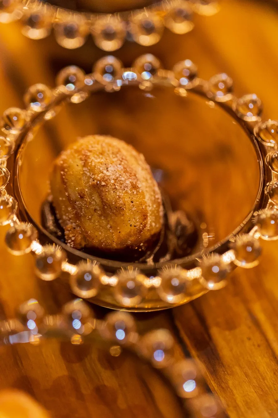 Mini churros recheado com doce de leite